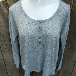 Victoria Secret Grey Henley Shirt